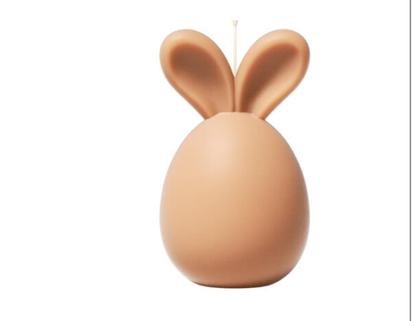 Tan Bunny Egg Candle- Ears Apart